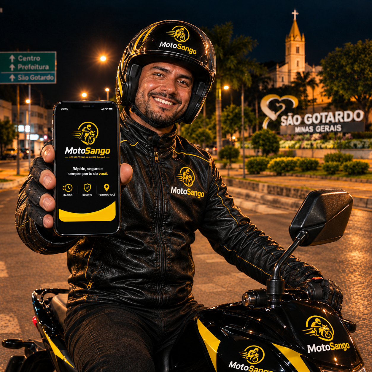 MotoSango - Solução de mototáxi prática para deslocamento em São Gotardo MG